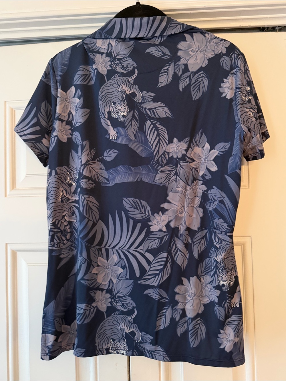 Bad Birdie Navy Floral Crouching Tiger Polo Golf Top large - Picture 4 of 5